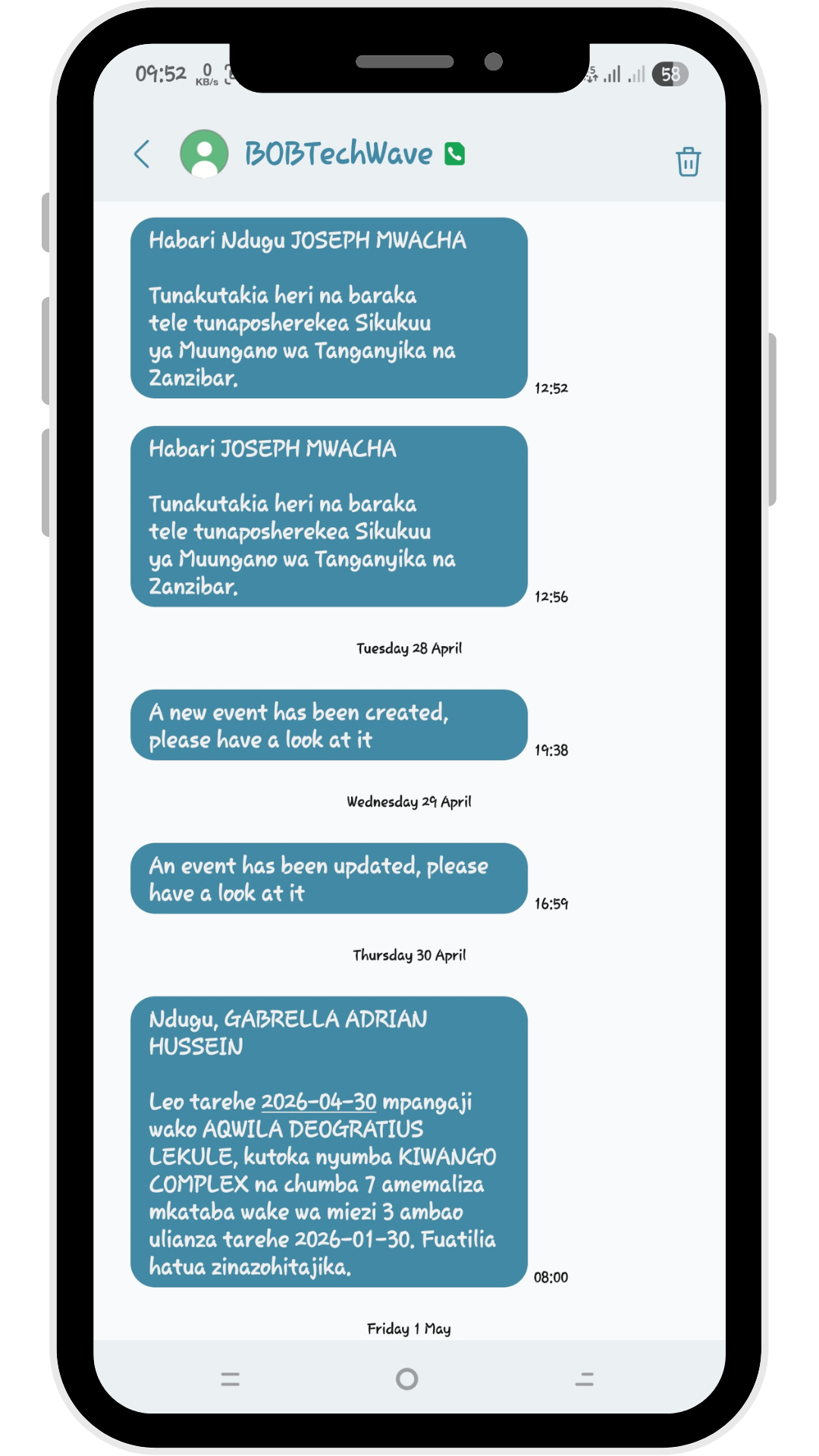 System Alerts
